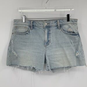 Joes Jeans Cut-off distressed denim jeans shorts light wash women frayed new 30